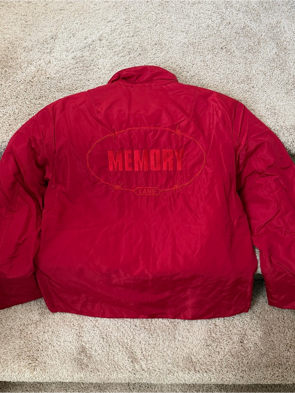 Mens Red Puffer Jacket